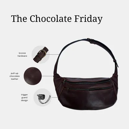 Original Friday Leather Concealed Carry Belt Bag