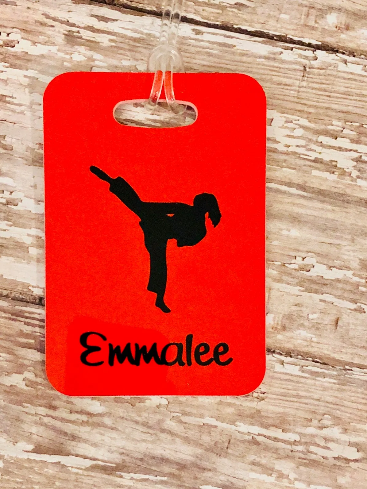 Personalized Karate Bag Tag