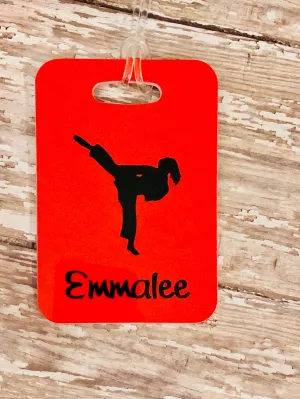 Personalized Karate Bag Tag