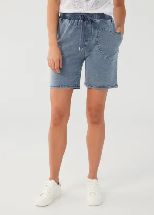 Pull-On Short With Self Applique