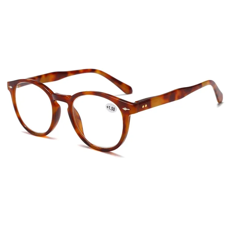 Retro Flexible Durable Portability HD Presbyopic Glasses  300(Beanflower)