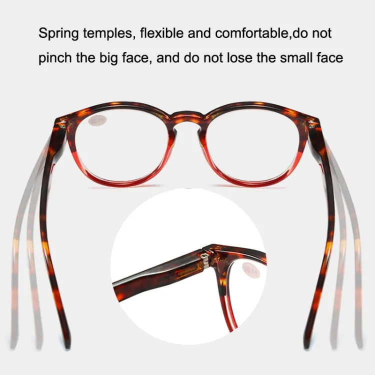 Retro Flexible Durable Portability HD Presbyopic Glasses  400(Beanflower)