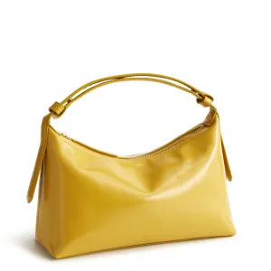 Roxbury Crescent Shoulder Bag - Patent Faux Leather
