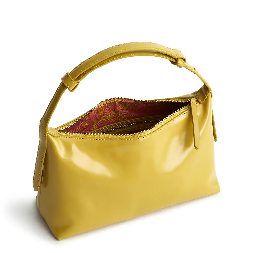 Roxbury Crescent Shoulder Bag - Patent Faux Leather