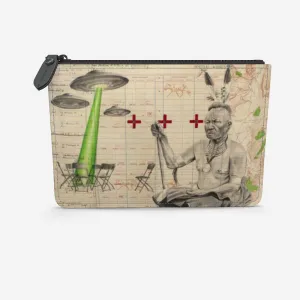 See Haw Leather Clutch