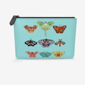 Silver Chrysalis II Leather Clutch