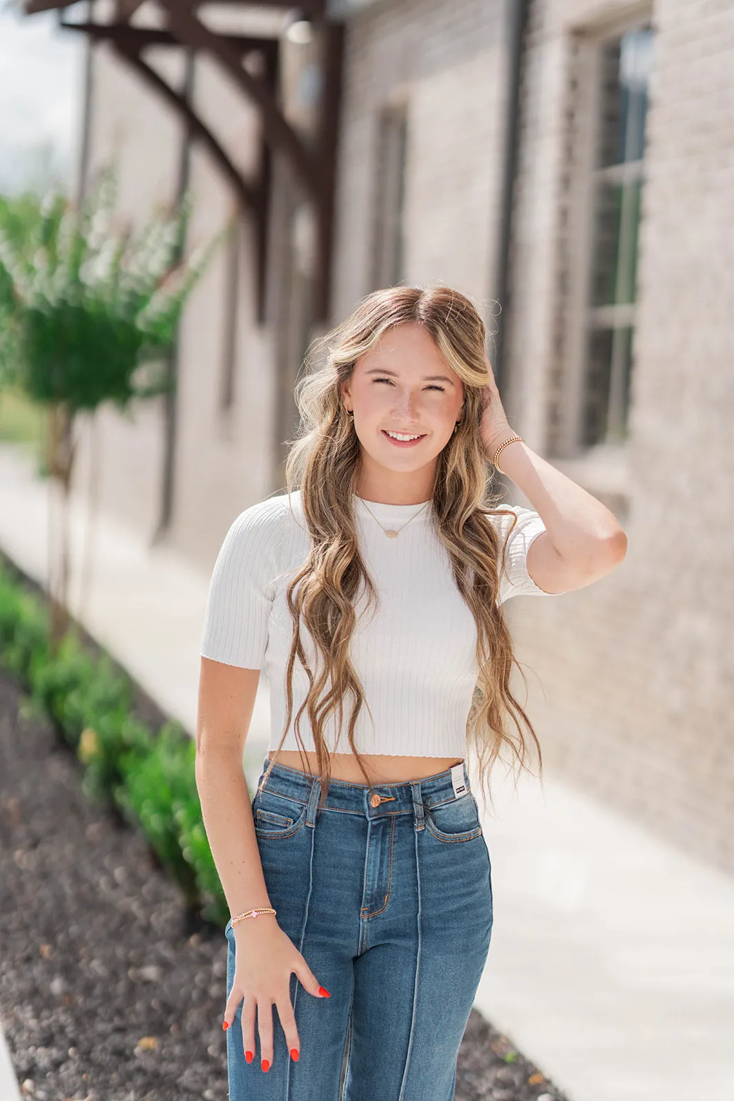 Solar Eclipse Ribbed Top