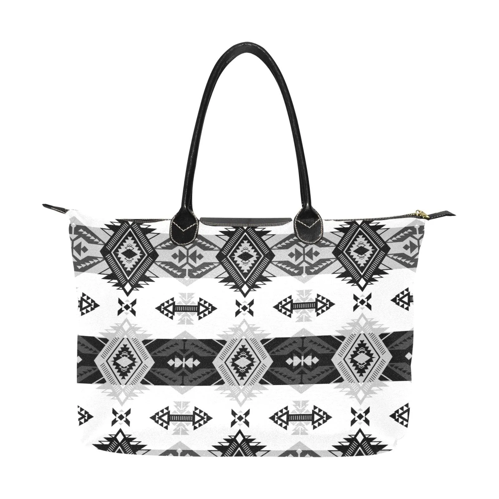 Sovereign Nation Black and White Single-Shoulder Lady Handbag
