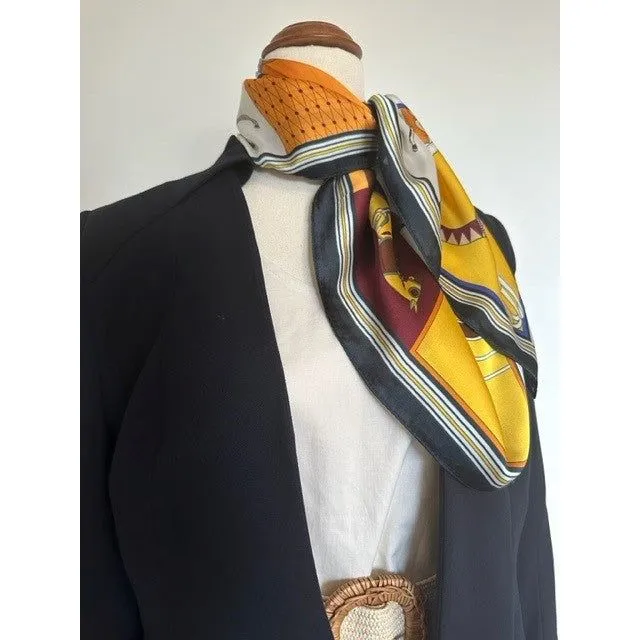 Stylish Silky Scarf - Royal Horses
