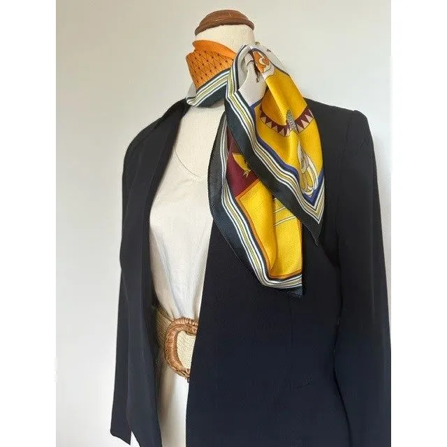 Stylish Silky Scarf - Royal Horses