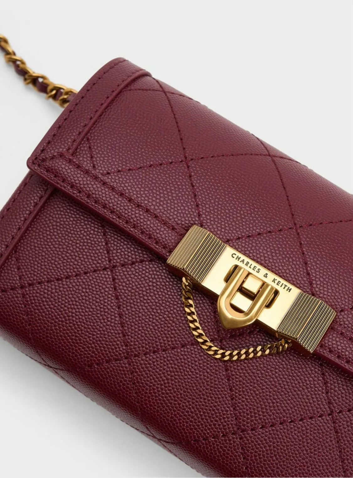 Tallulah Quilted Push-Lock Clutch