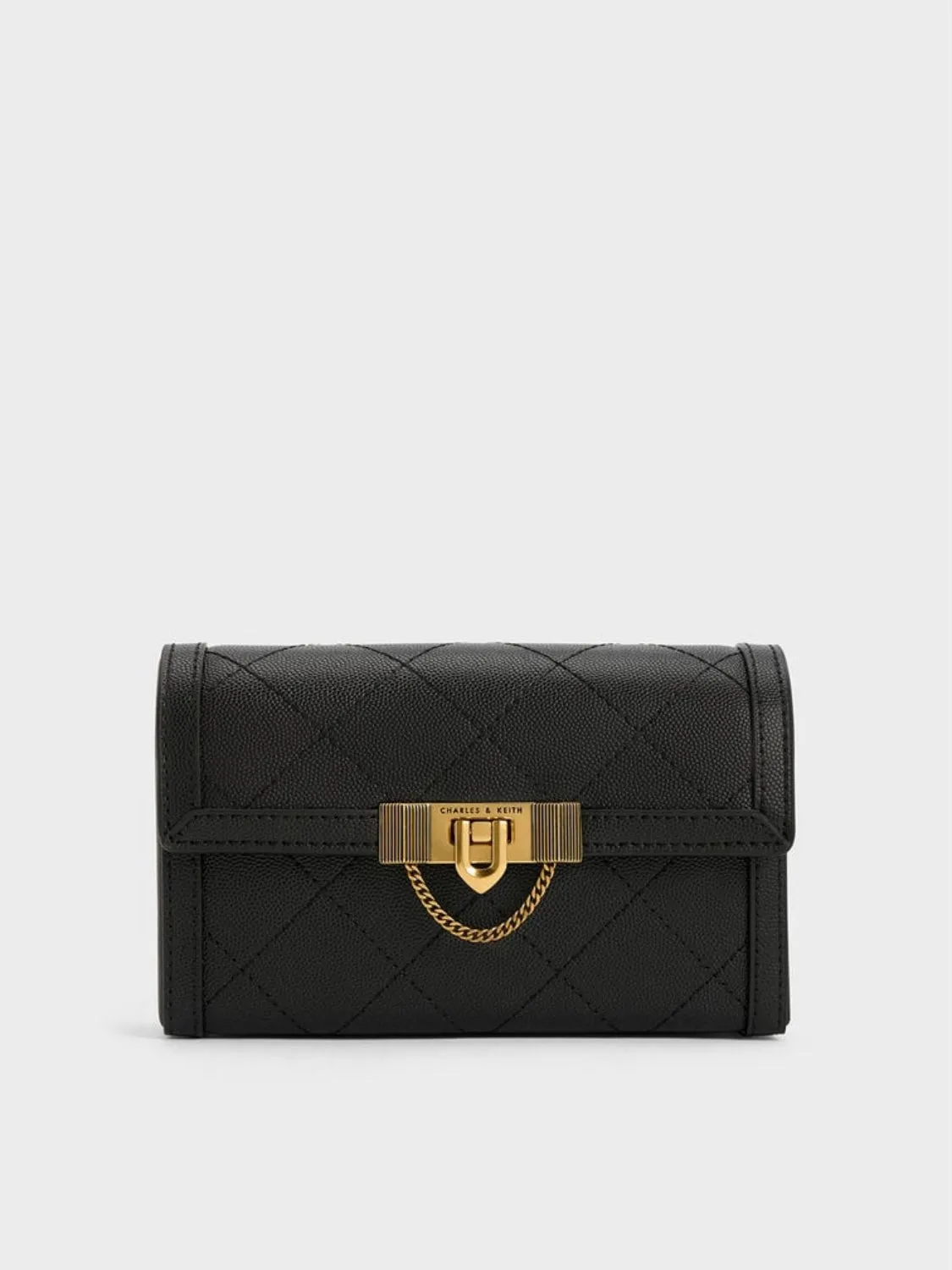 Tallulah Quilted Push-Lock Clutch