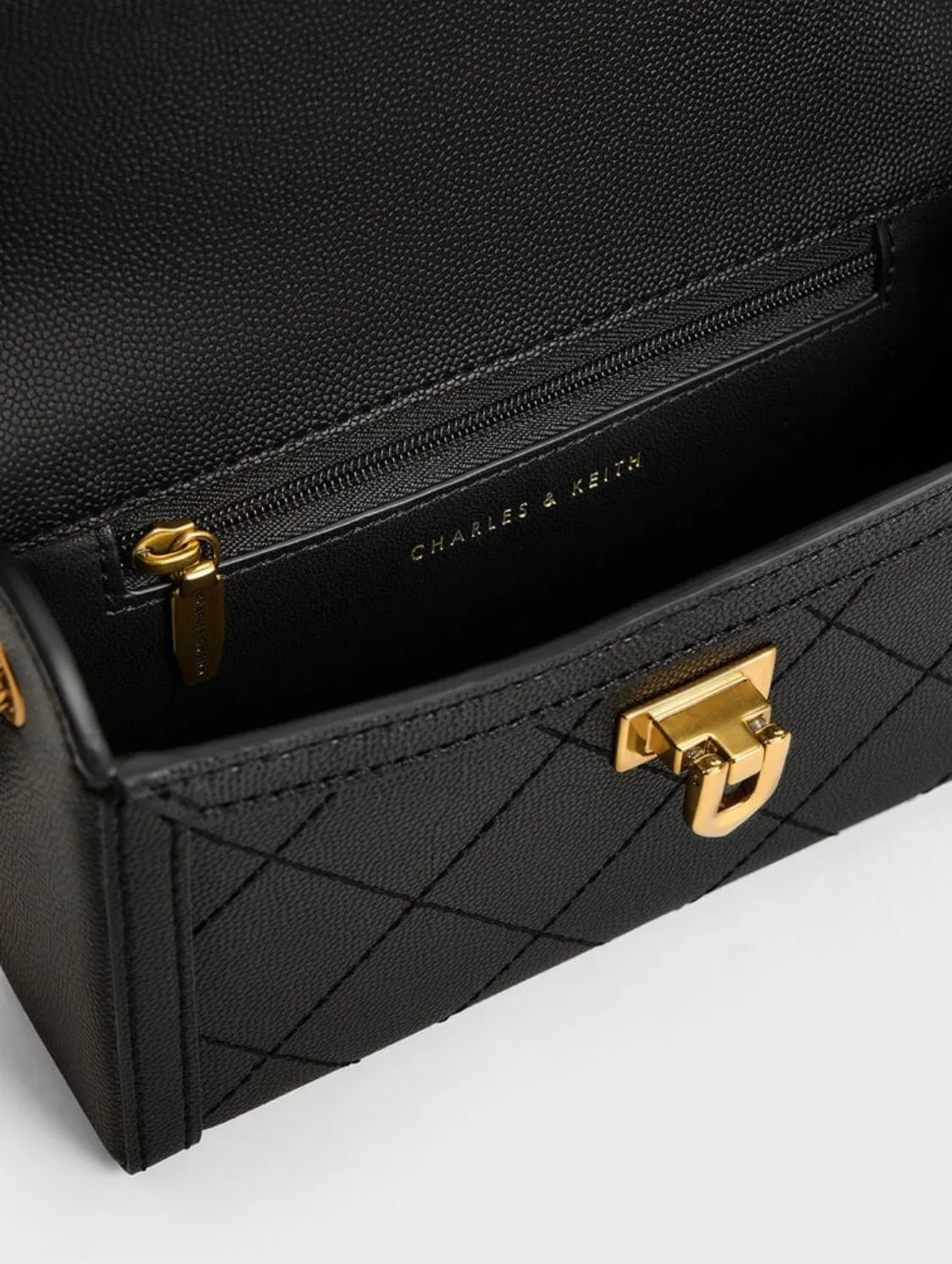 Tallulah Quilted Push-Lock Clutch