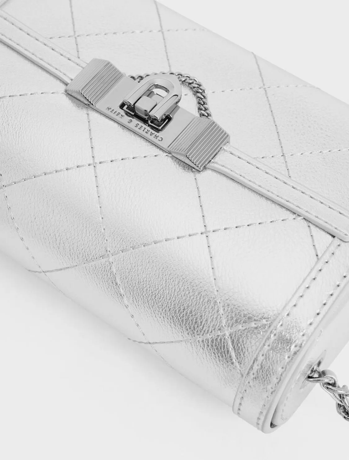 Tallulah Quilted Push-Lock Clutch