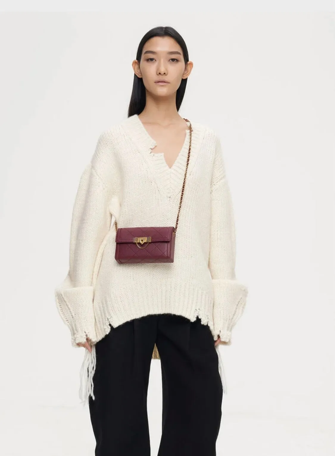 Tallulah Quilted Push-Lock Clutch