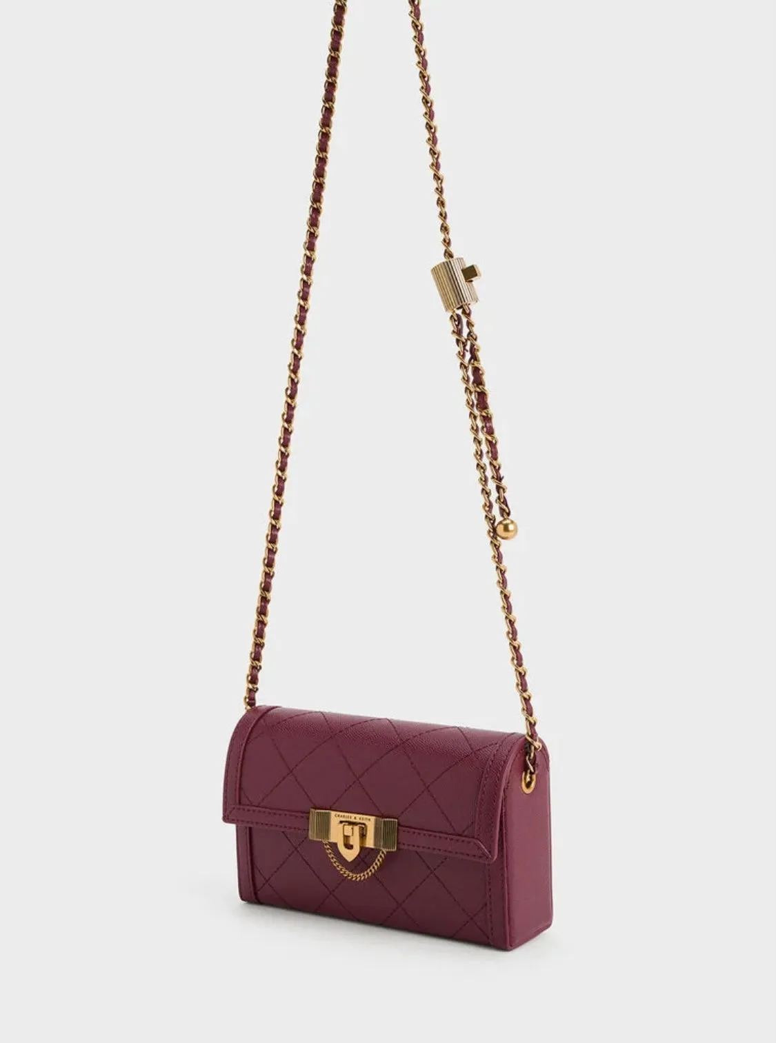 Tallulah Quilted Push-Lock Clutch