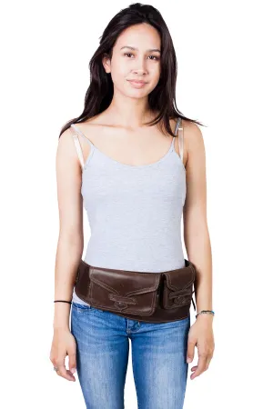 The Women's Traveler - A Leather Hip Pack Utility Belt