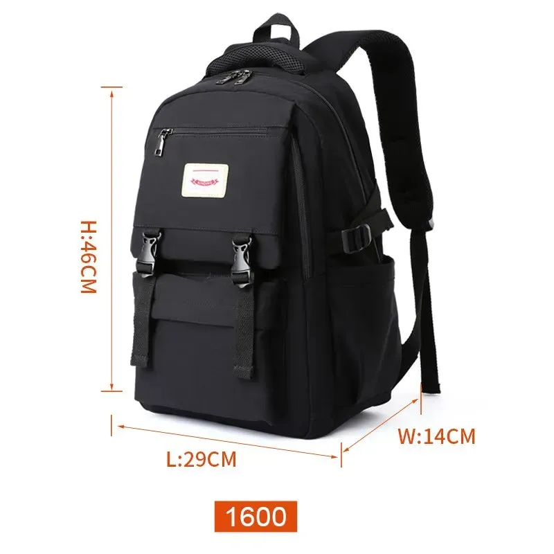 UAKISS  -  Women Backpack 2024 Waterproof Oxford for girls boys Teenager Schoolbag Large Capacity Multi-Pocket Travel Laptop Backpack