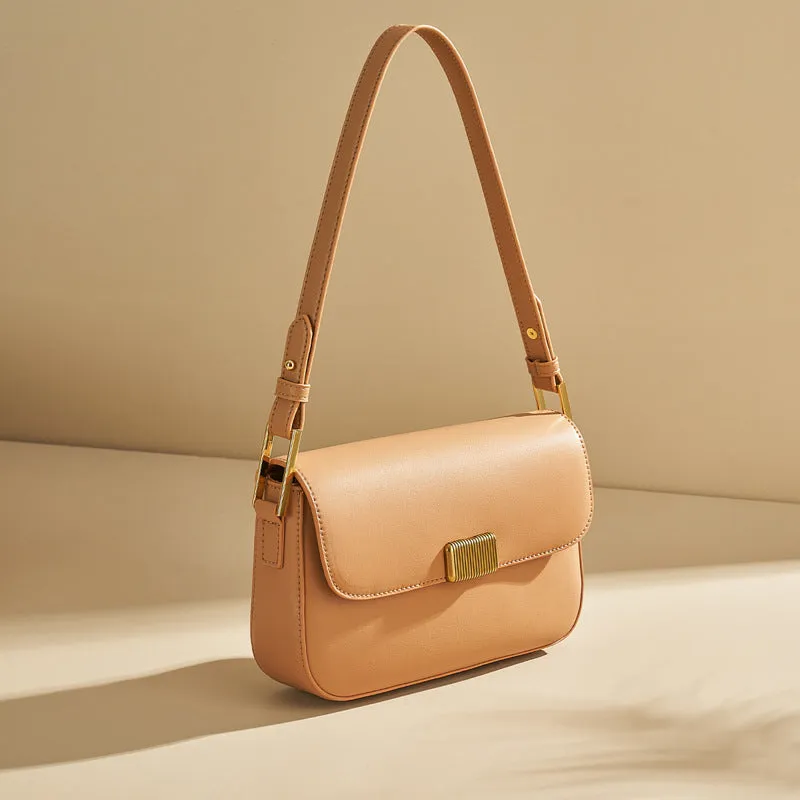 Urban Elegance: Women's Genuine Leather Crossbody Shoulder Bag