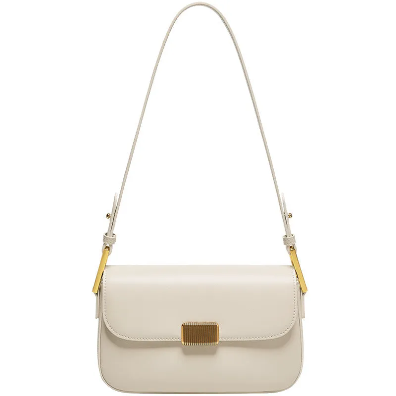 Urban Elegance: Women's Genuine Leather Crossbody Shoulder Bag