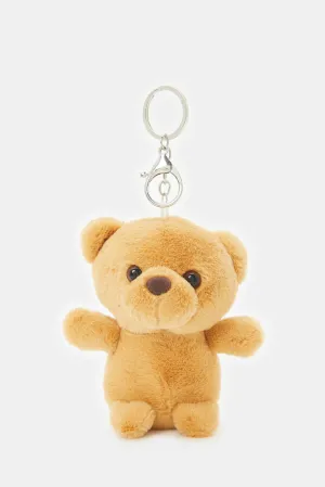 Women Brown Bear Key Ring